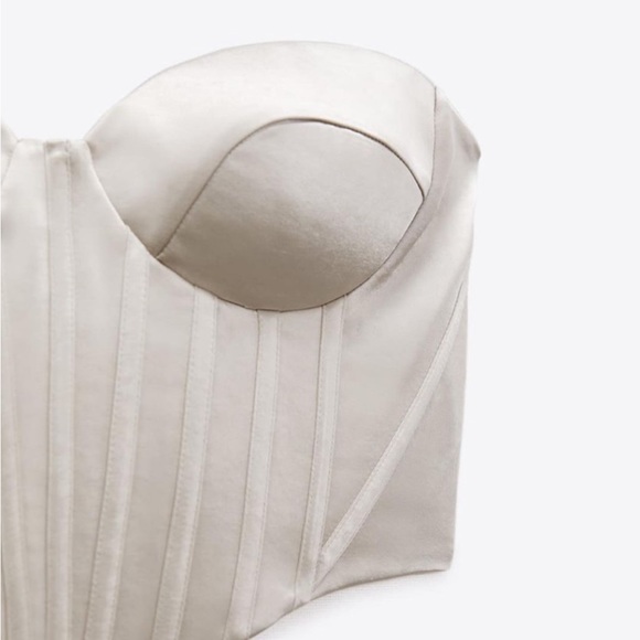 New Zara | Corset Satin Effect Top - Picture 13 of 17